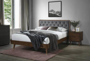 Кровать «Halmar Cassidy» (серый/орех) 160/200