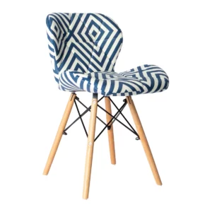 Кресло Turin в стиле Eames синий ромб