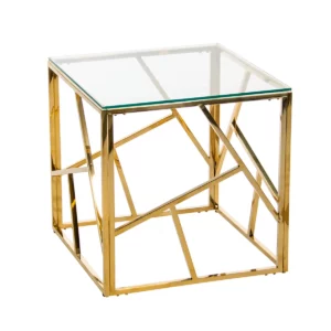 Консольный столик Spoleto хром Gold 55×55